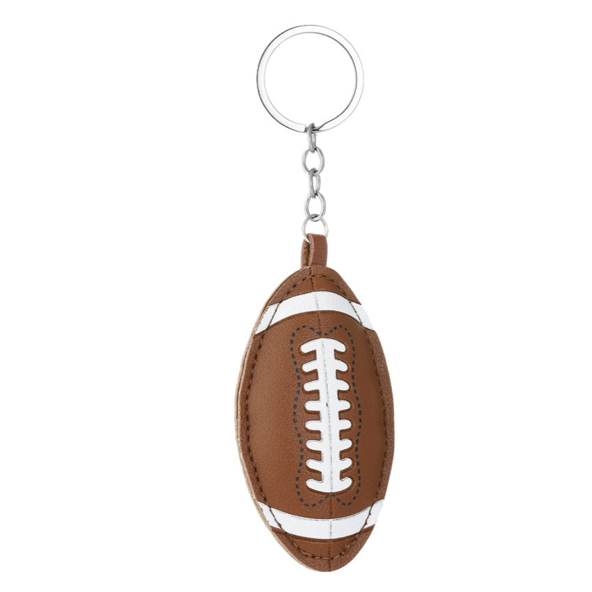 Wholesale New Sports Style Pu Cotton-Filled Ball Keychain Pendant Sports Baseball Volleyball Basketball Football Rugby Pendant