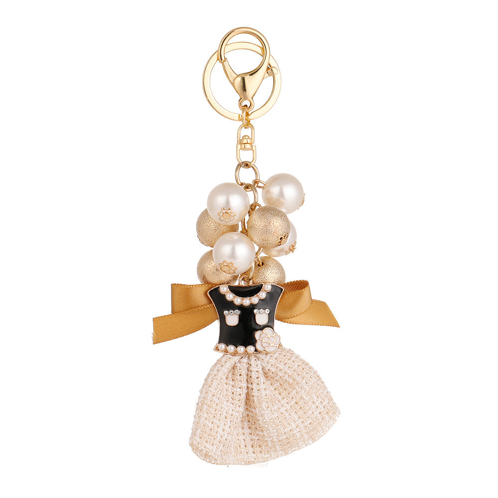 Wholesale Handmade Dress Pearl Metal Keychain ACC-KC-CH058