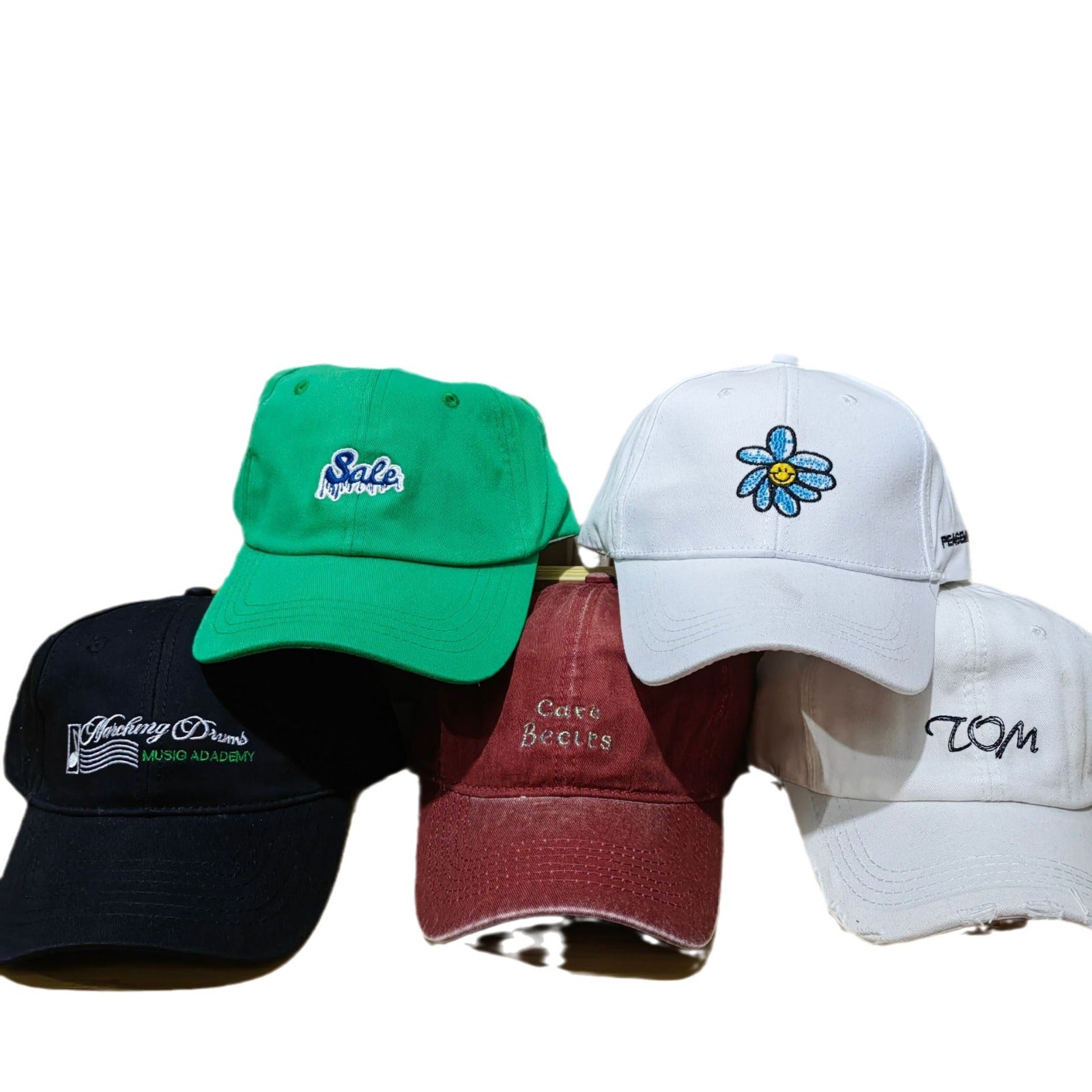 Wholesale Random Color Hat Letters Embroidered Baseball Caps ACC-HT-RunXie002