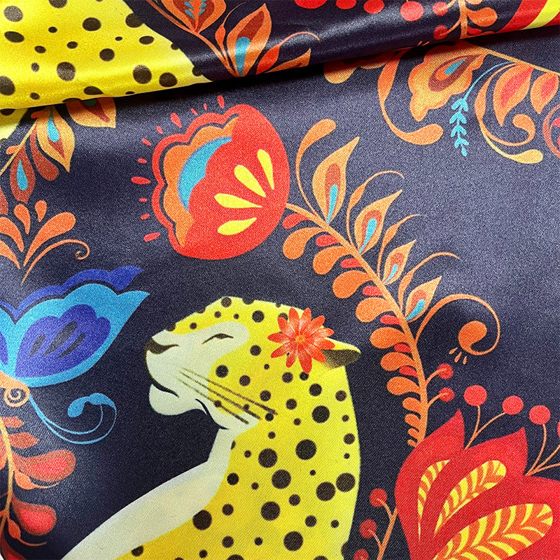 Wholesale  small square scarf  exaggerated silk scarf