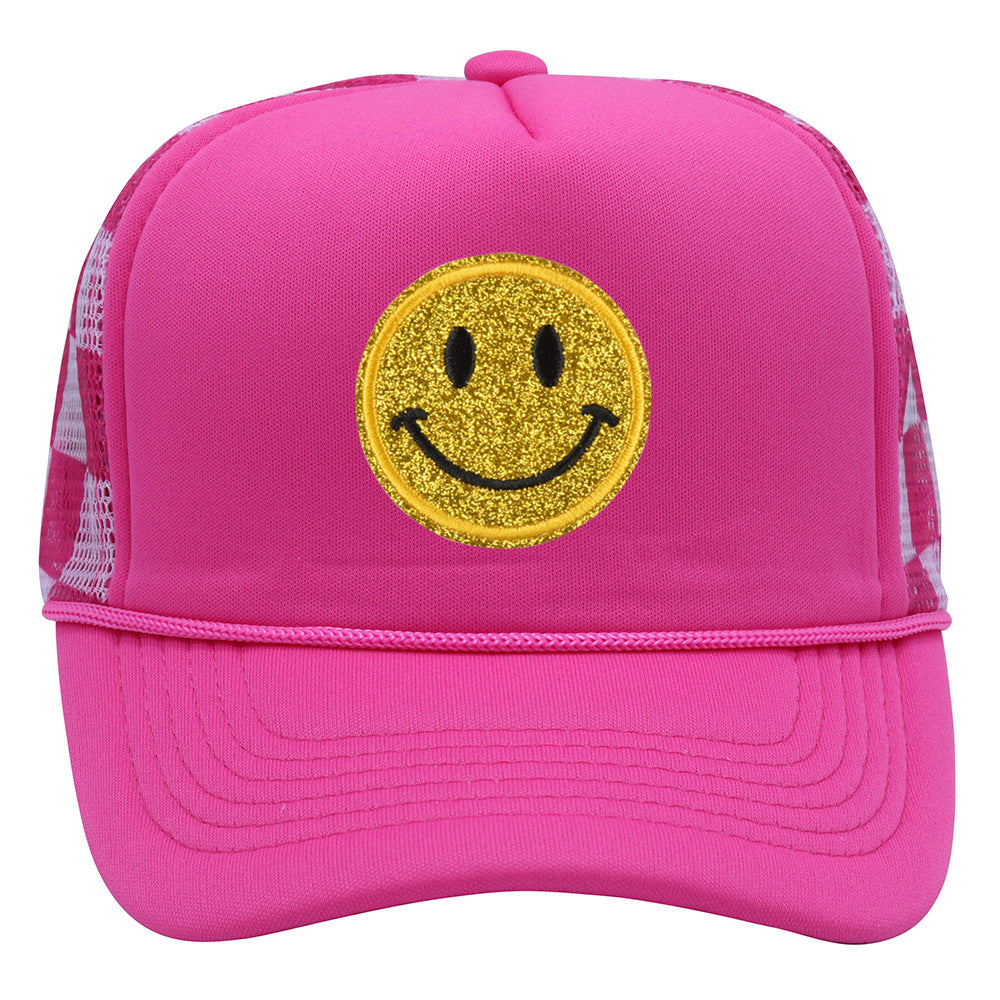 Wholesale Children's Smiling Face Truck Mesh Hat Baseball Cap