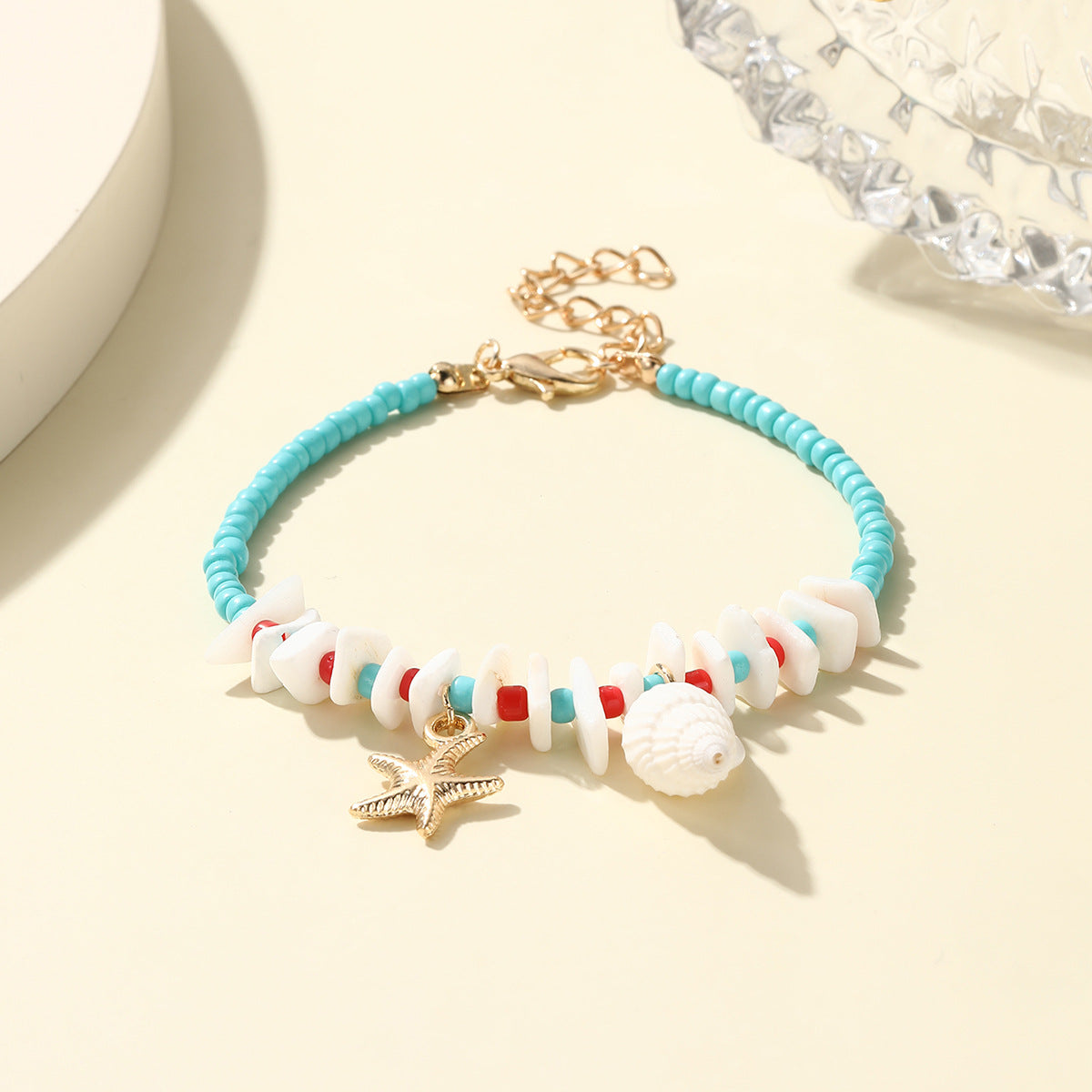 Wholesale Ocean Wind Holiday Style Beach Series Beaded Shell Conch Bracelet