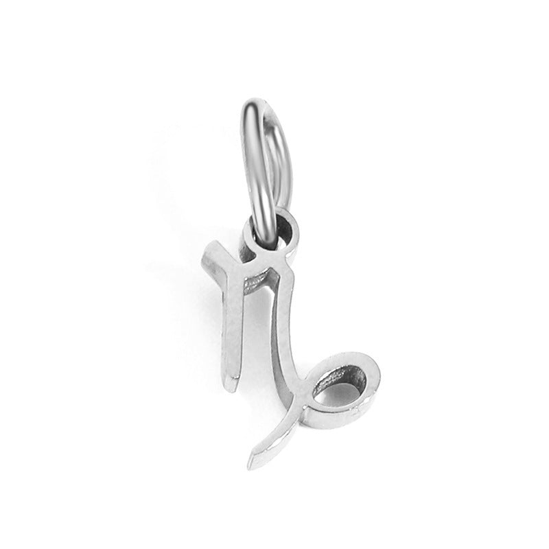 Wholesale Twelve Zodiac Stainless Steel DIY Pendant