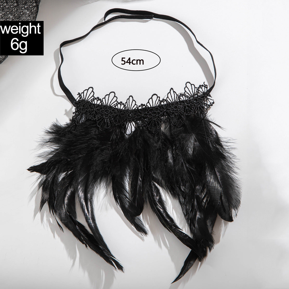 Wholesale  Punk Style Lace Feather Bracelet