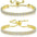 Wholesale White Zircon Tennis Pulling Bracelet Set
