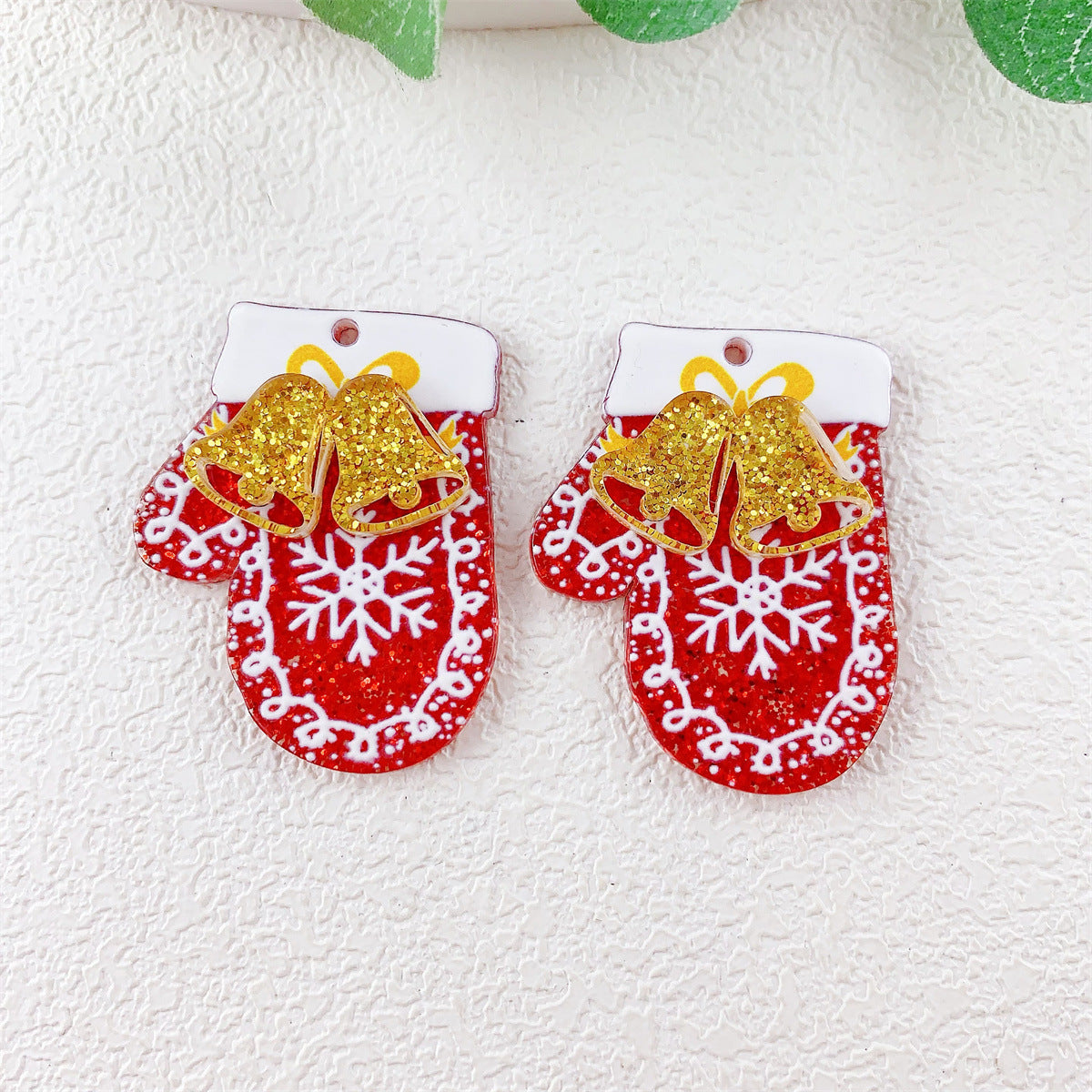 Wholesale 10pcs Acrylic Double Layer Christmas  Pendant