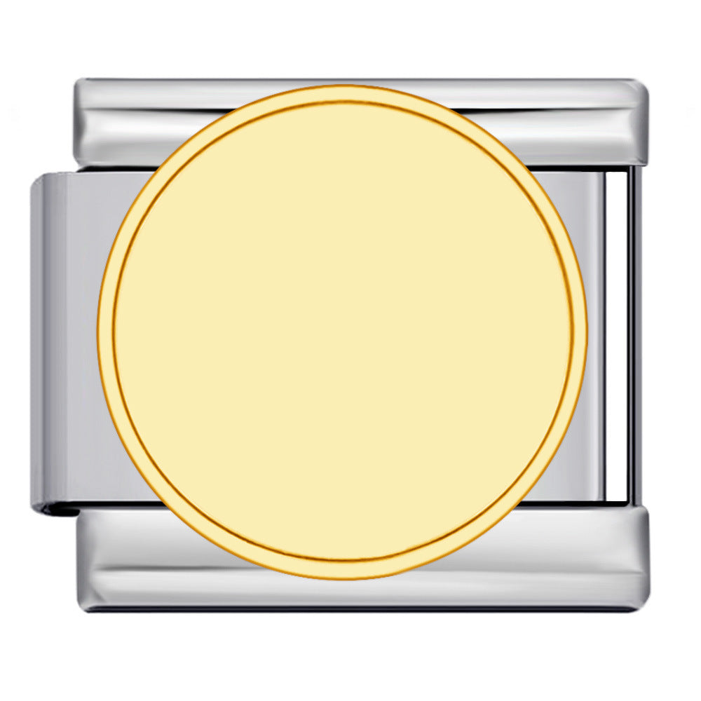 Wholesale Italian Module Bracelet Block Elastic ing Titanium Steel Strap Italian Charm