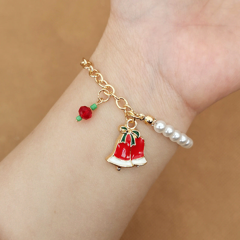 Wholesale Christmas Alloy Christmas Tree Old Man Snowman Bracelet ACC-BT-Haol013