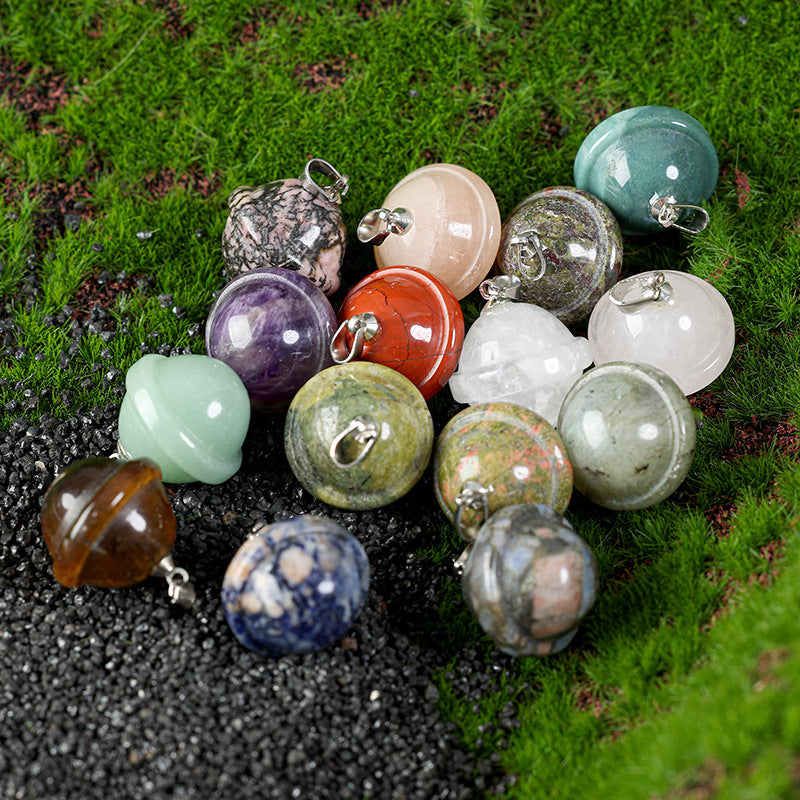 Wholesale  Galaxy Planet Three-dimensional  Stone Necklace  Pendant