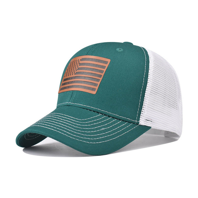 Wholesale American Flag Independence Day Baseball Cap Adjustable Breathable Oxford Lined Outdoor Hat For Adults