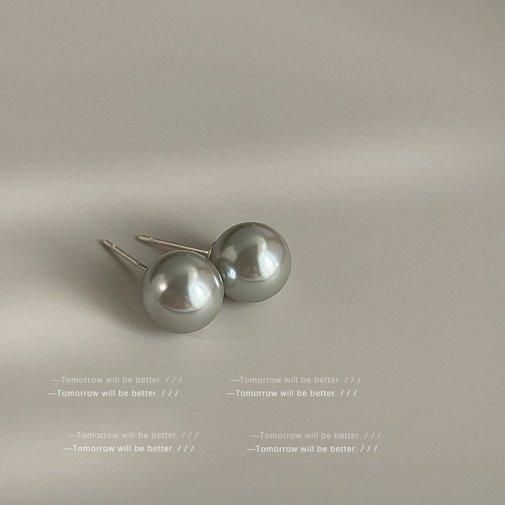 Wholesale 925 Silver Needle Pearl Earrings Ear Studs ACC-ES-Eryu002