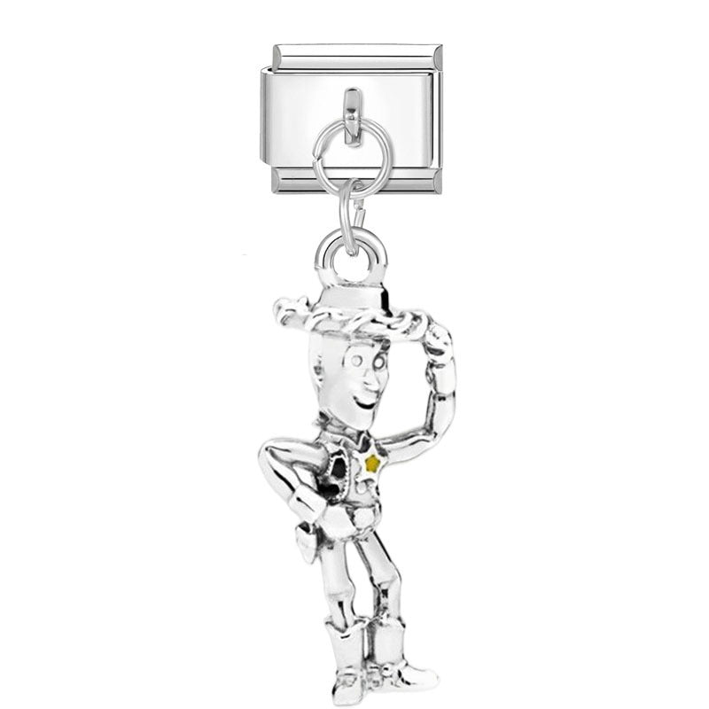Wholesale Silver Cartoon Modular DIY Charm Bracelet Fashion Jewelry Accessory for Resale