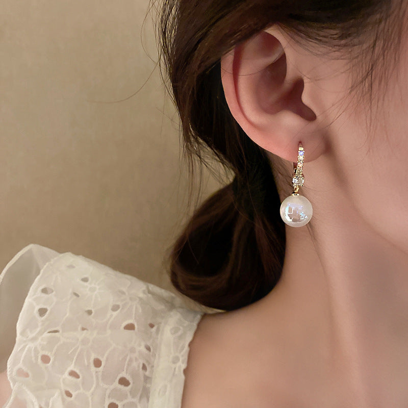 Wholesale Mermaid Pearl Earrings Simple and Versatile Earrings ACC-ES-Weim003