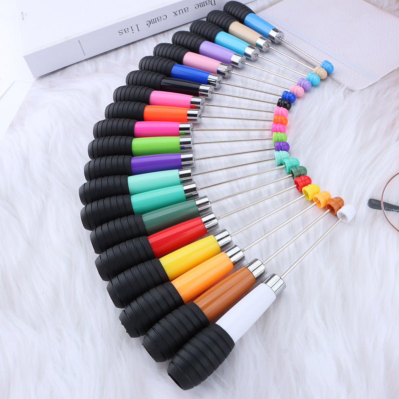 Wholesale 5pcs Beadable Pens Rotating Telescopic Beaded Pen DIY Pen Office Supplies ACC-PN-JinBN011