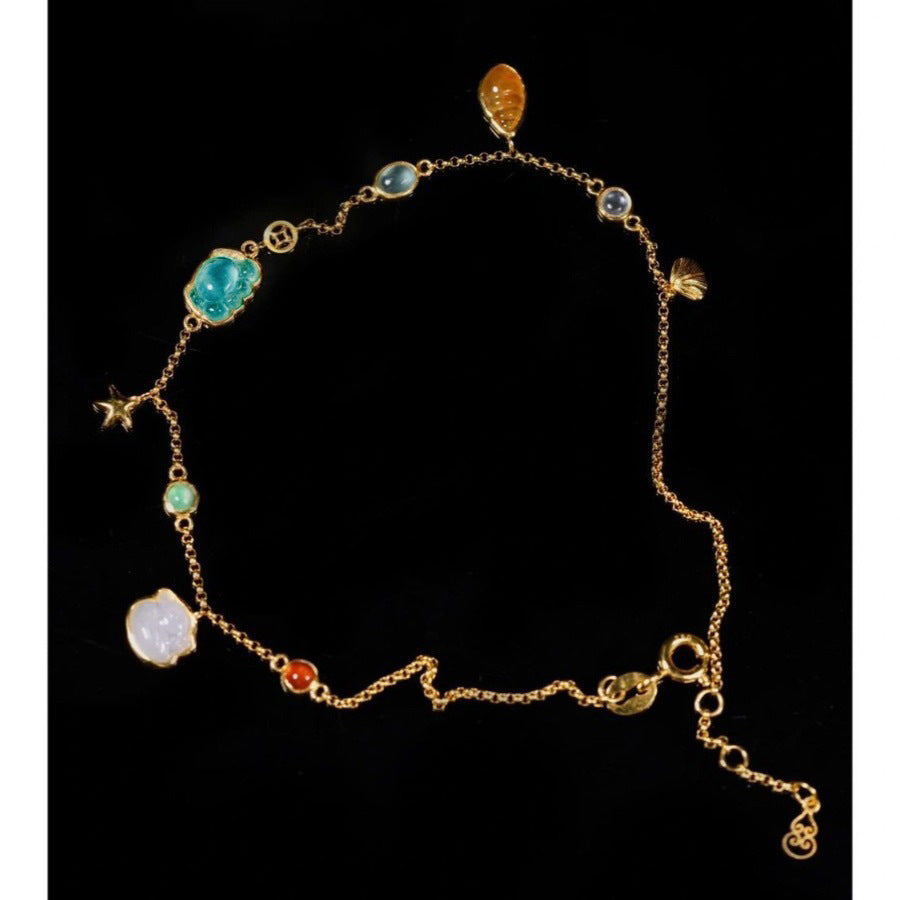 Wholesale Summer Crab Duck Conch Starfish Shell Anklet