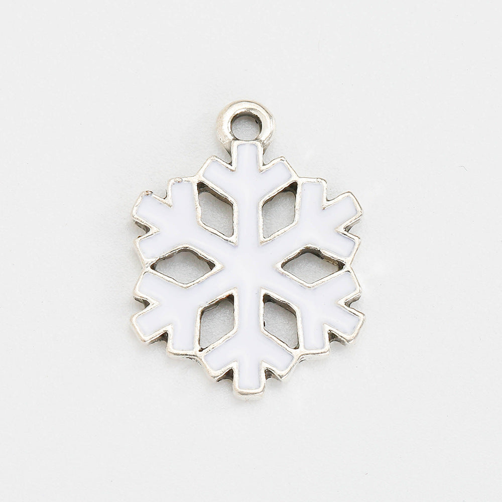 Wholesale 5pcs Christmas Alloy Oil Drop Diy Bracelet Necklace Jewelry Accessories ACC-PT-Yongc002