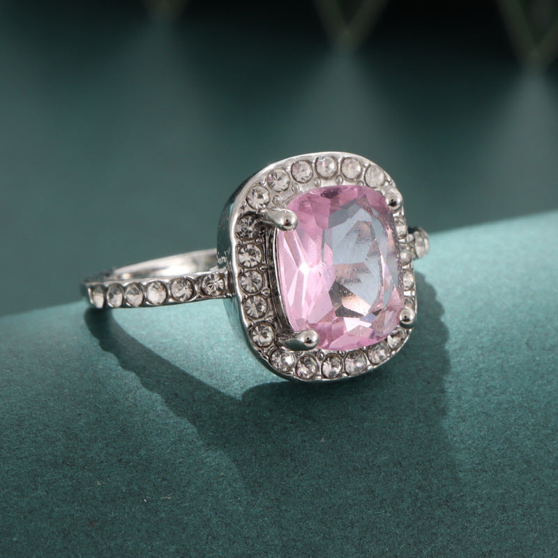 Wholesale Citrine Ring Women's Egg Shape Ring Adjustable Rings ACC-RS-LR006