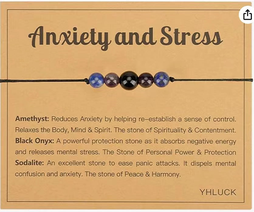 Wholesale  Fashion Bracelet Wax Beaded Hand Rope Five Beads Combination  Bracelet