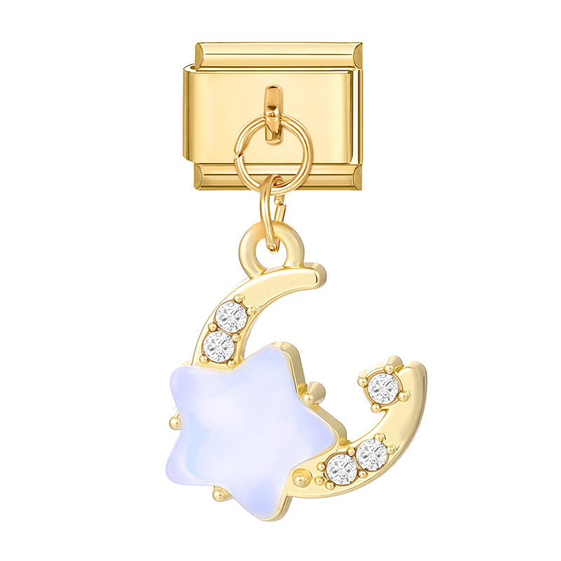 Wholesale 9mm Italian Charm Starter Bracelets DIY Butterfly Fish Pendant Stainless Steel Composable Bracelet