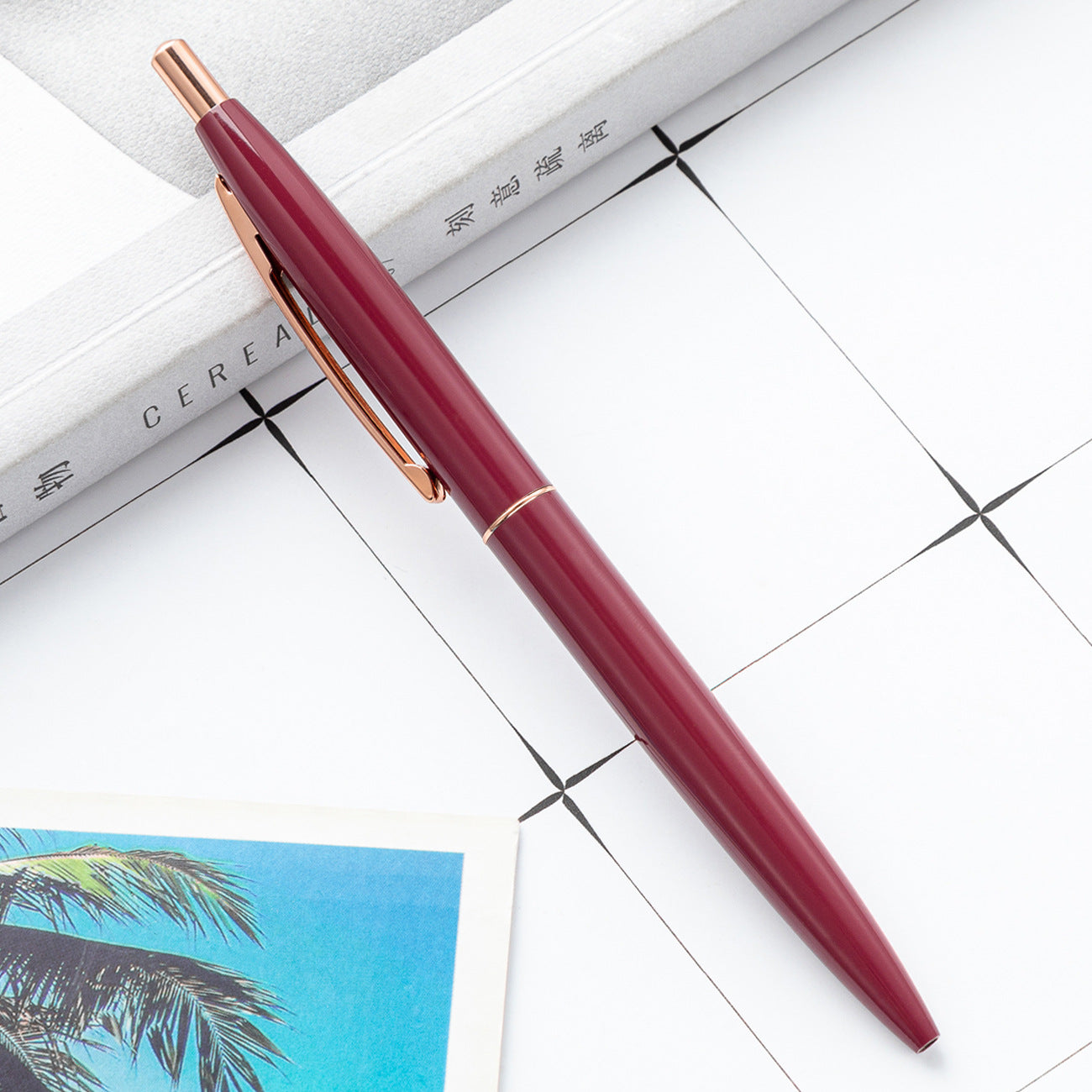 Wholesale Press Ballpoint Pen Multi-color Aluminum Rod Ballpoint Pen ACC-PN-HuaH040