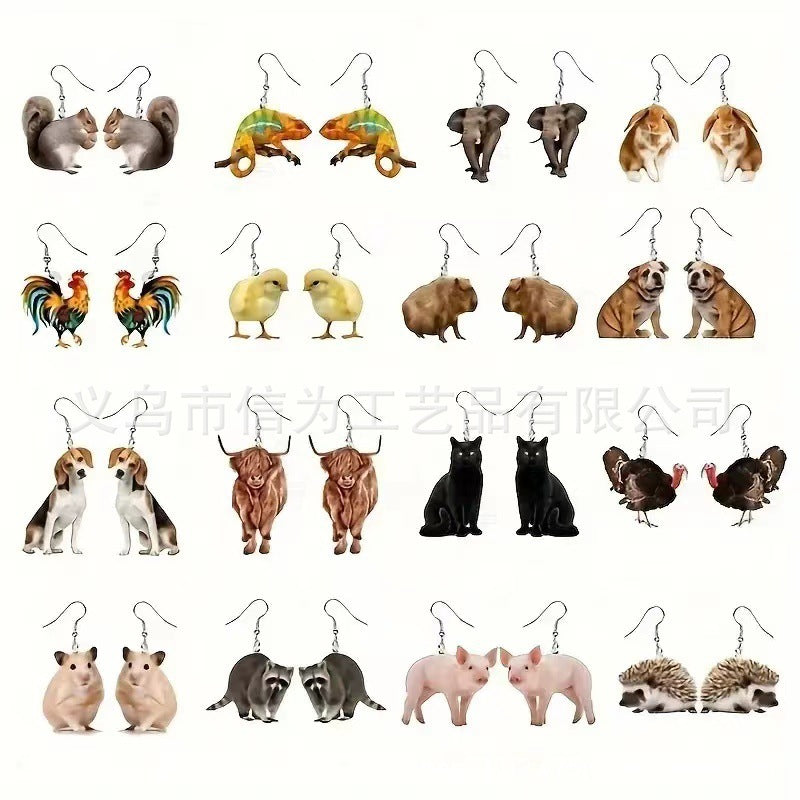 Wholesale Cute cartoon cat earrings