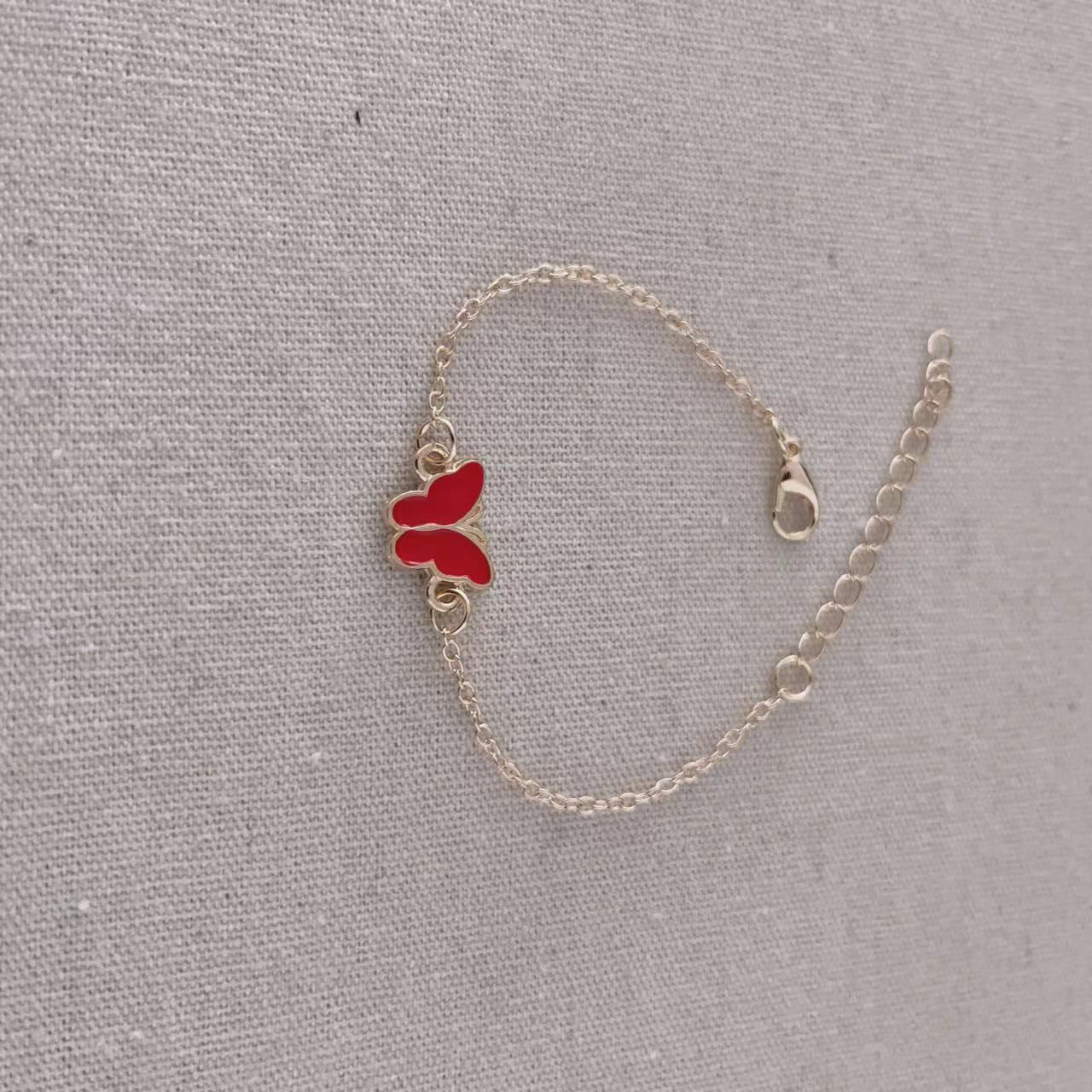 Wholesale Alloy Oil Drop Butterfly Bracelet ACC-BT-AnHe002