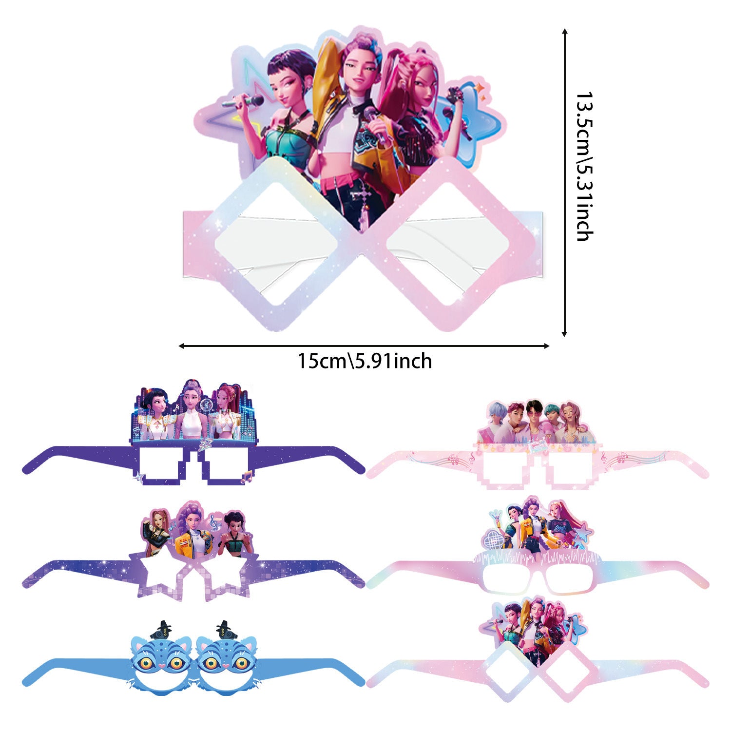 Wholesale Theme Birthday Party Tableware Supplies Pull Flag Banner kpop