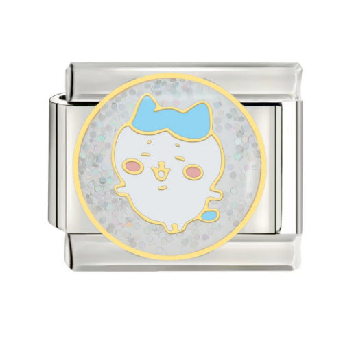 Wholesale  Italian Charm Starter Bracelets DIY square Single Section Creative Stainless Steel Composable Bracelet