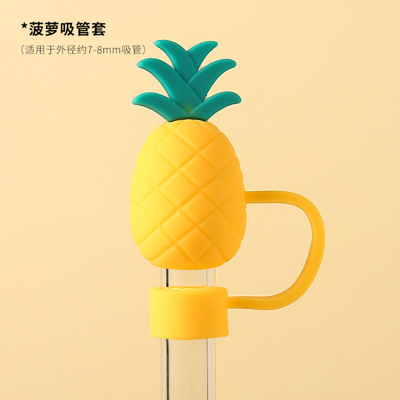 Wholesale  Cute Cartoon Series 10mm PVC Soft Straw Tube Cap