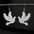 Wholesale  acrylic earrings and white dove shape earrings
