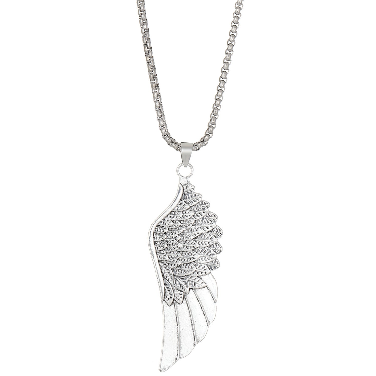 Wholesale Men's Feather Wings Necklace