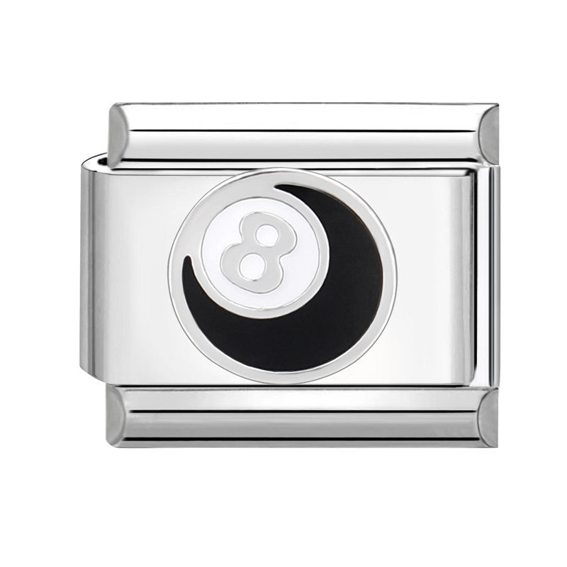 Wholesale Italian Charm Bracelet 9mm DIY Splicing Removable Stainless Steel Black Series Composable Bracelet