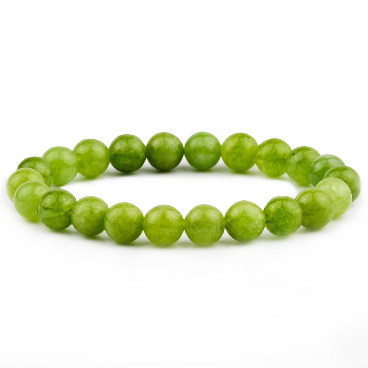 Wholesale Modern Chinese Style Olive Green Stone Bead Bracelet,  Women' s Handmade Fashion Gift