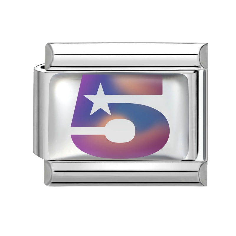 Wholesale 9mm Italian Charm Starter Bracelets DIY square Single Section Creative Stainless Steel Composable Bracelet