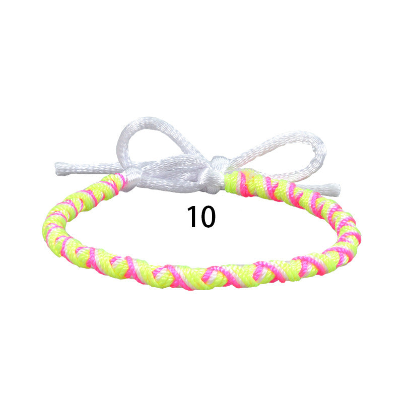Wholesale Bohemian Style Colorful Hand-woven Rope Wear Bracelet