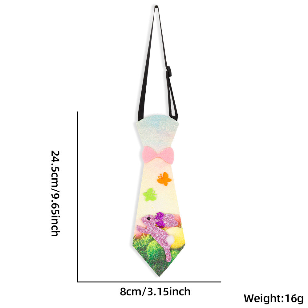 Wholesale Easter tie cartoon rabbit egg bow tie  decoration