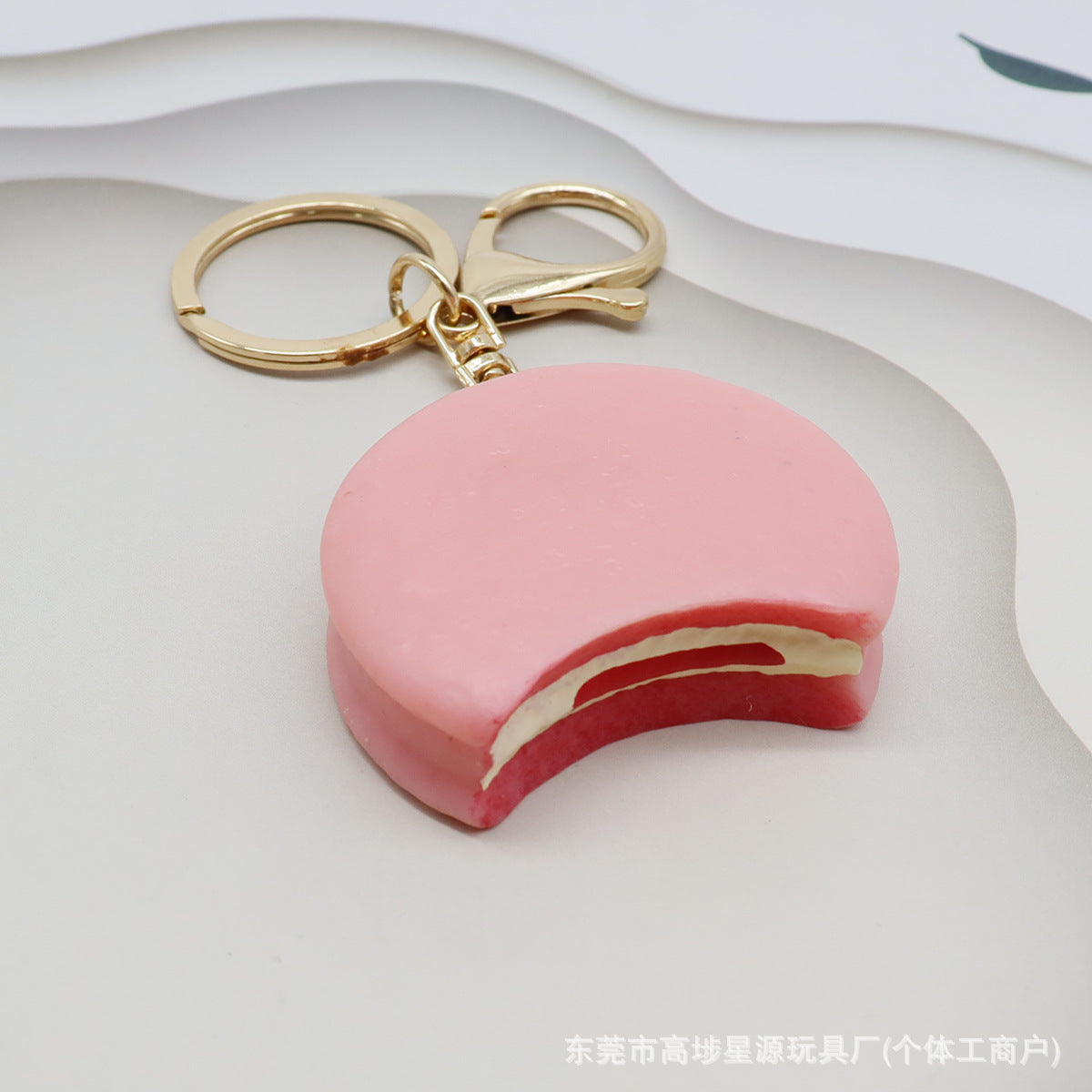 Wholesale Mini Artificial Resin Chocolate Cake Keychain Bag Charm Everyday Accessory