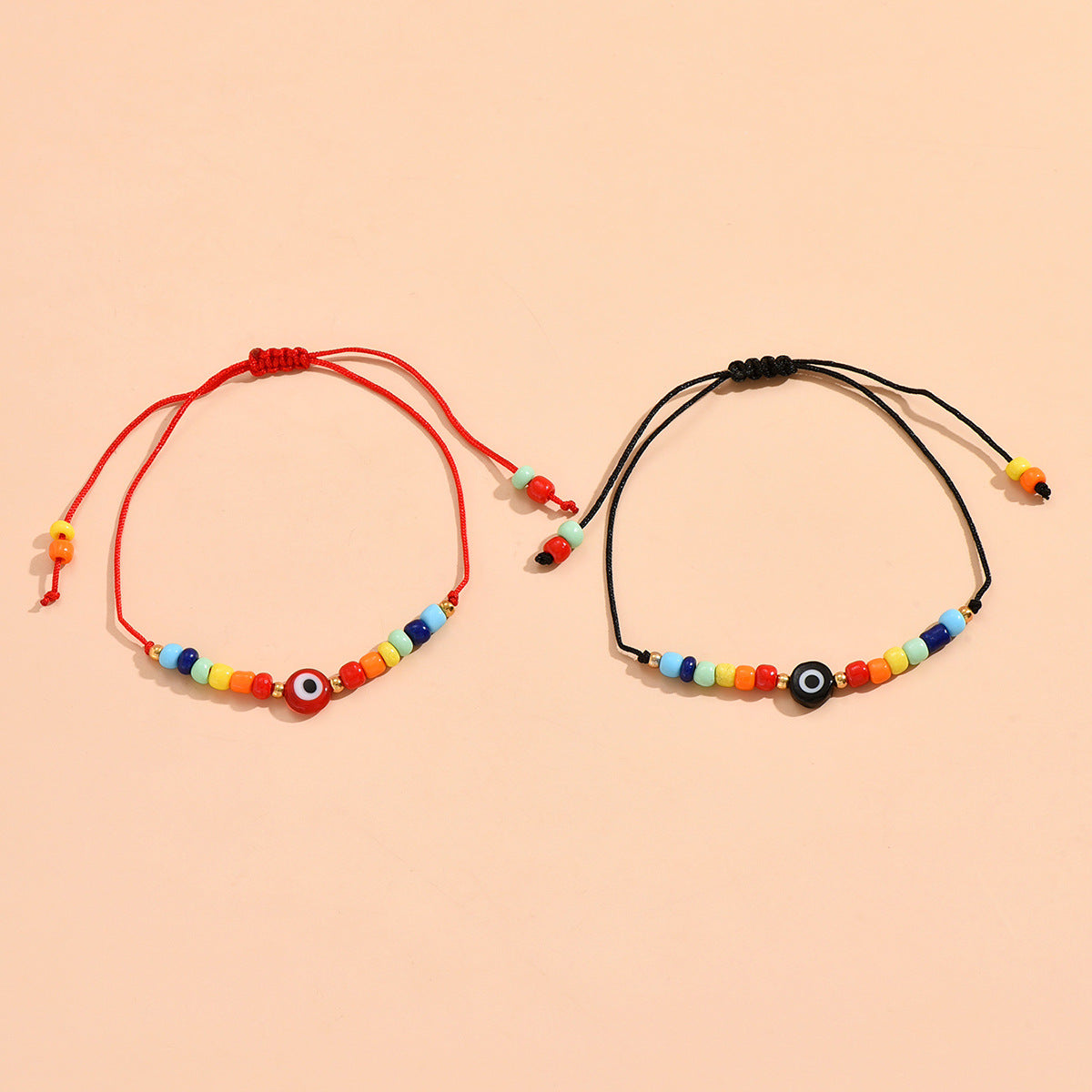 Wholesale Boho Ethnic Style Handmade Beaded Devil Eye Beaded Bracelet Bohemian ACC-BT-Yeb004