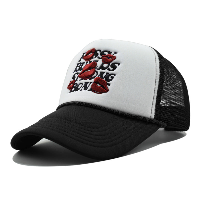 Wholesale  Letter Embroidered Cap Sunscreen Trucker Cap Baseball Cap