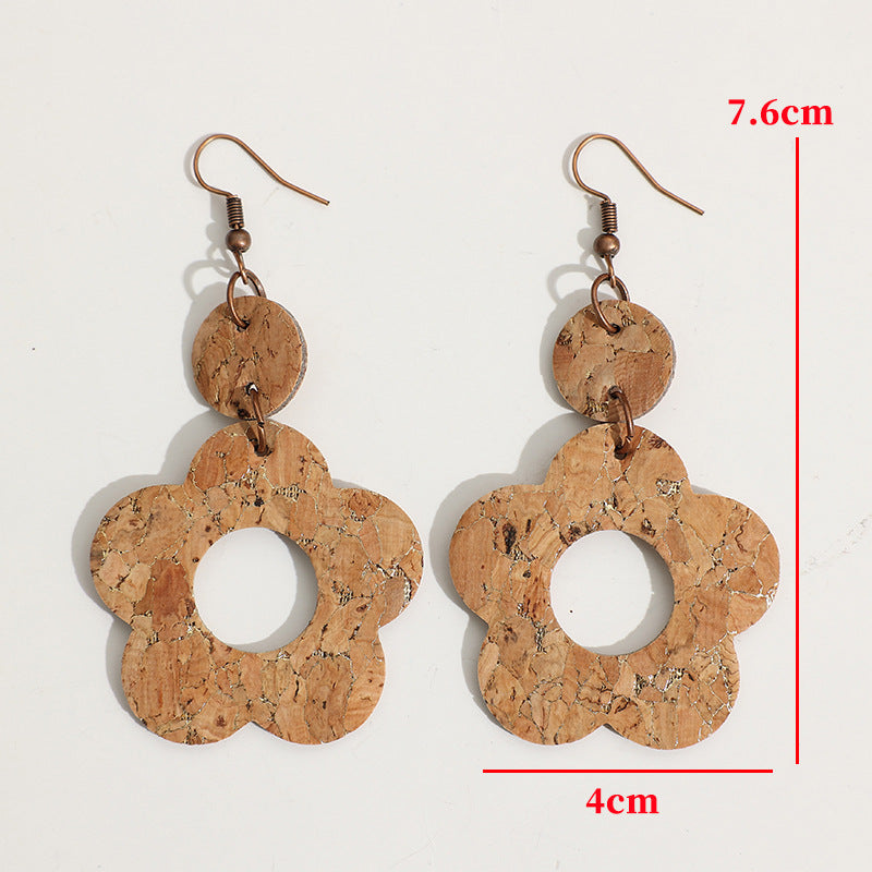 Wholesale Extravagant Floral Round Tassel Earrings