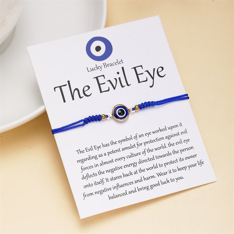 Wholesale  devil's eye eyes hand-woven bracelet