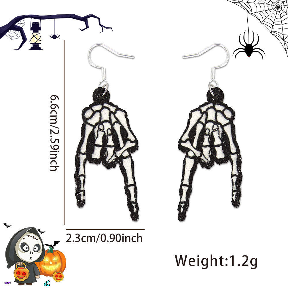 Wholesale Halloween Spider Bat Earrings ACC-ES-ZhouHao001