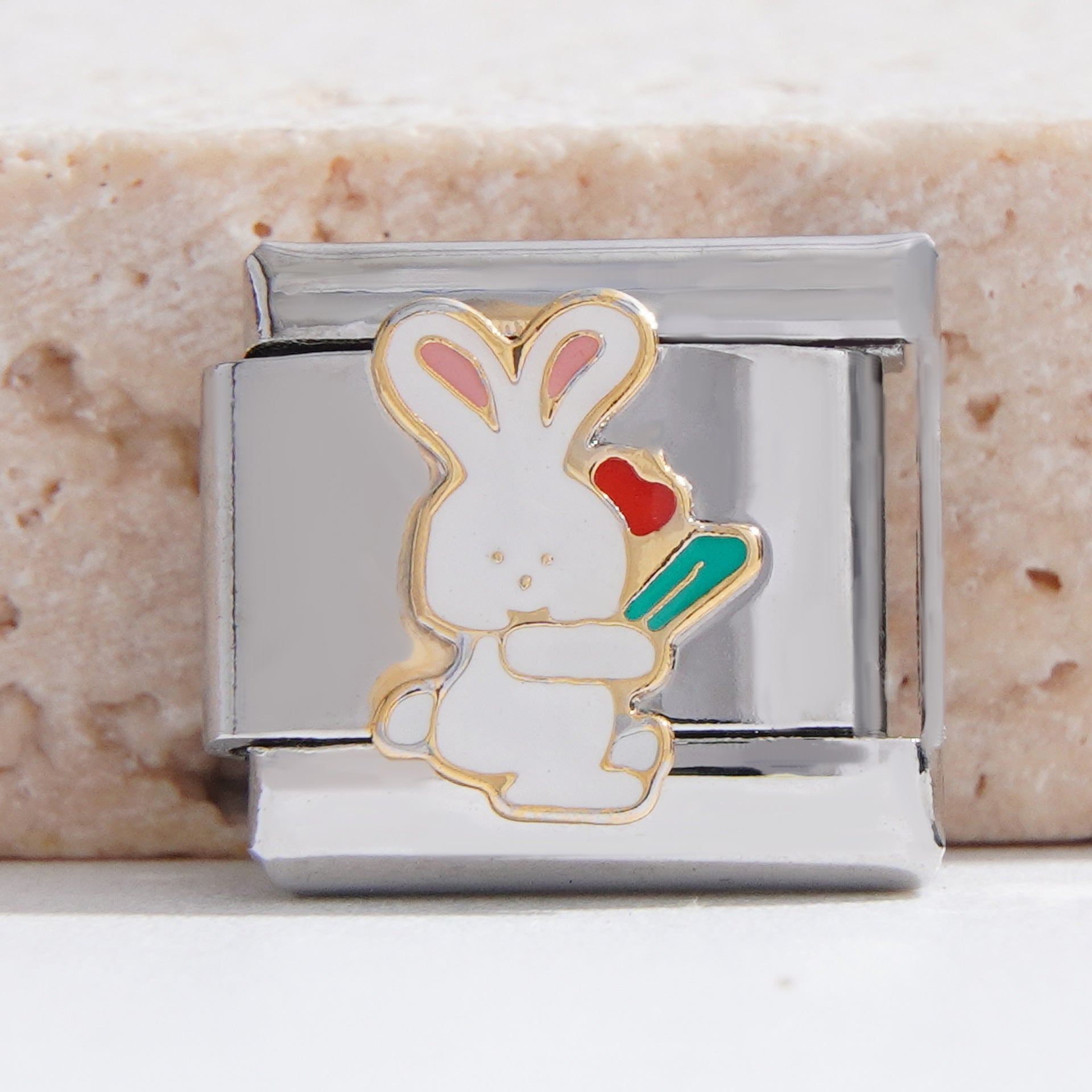 Wholesale Italian Charm Bracelet 9mm DIY Splicing Creative Pattern Stainless Steel Composable Bracelet