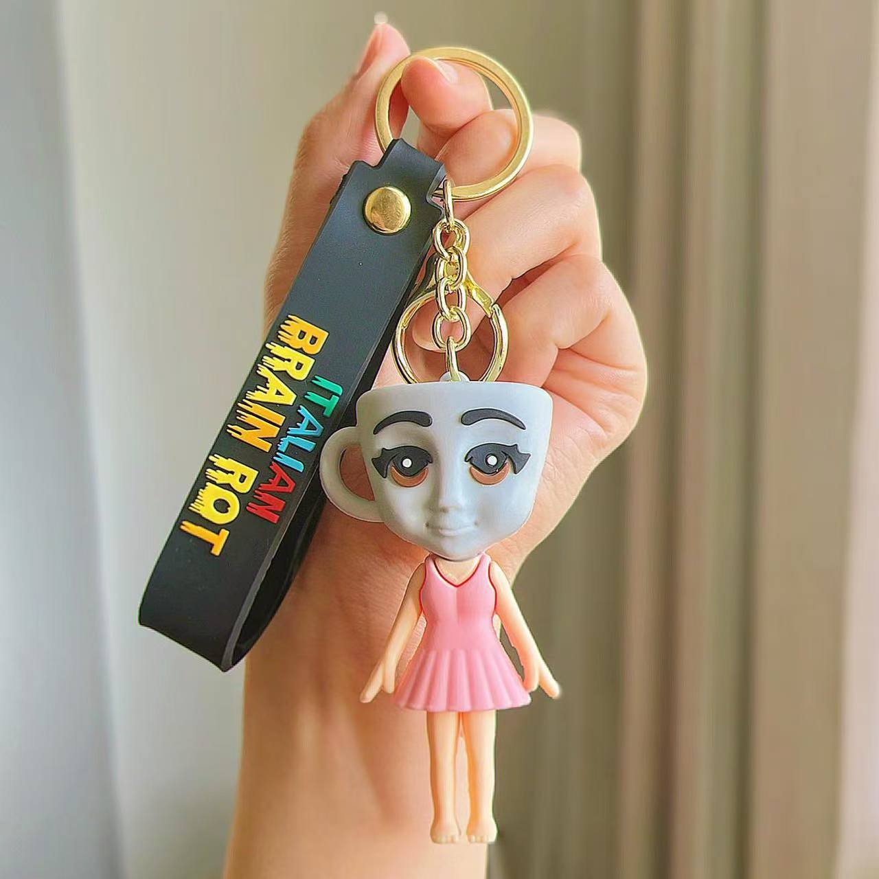 Wholesale Shanhaijing Keychain Gum Stick Shark Marine Life Hanging Silicone Frog Hanging Keychains