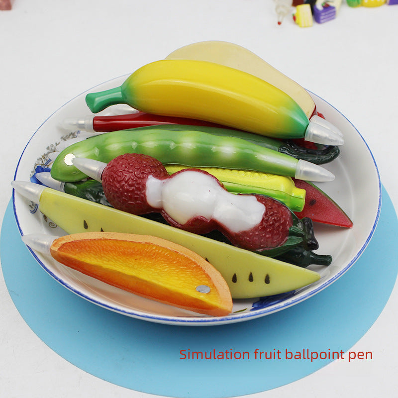Wholesale  Creative Cartoon Fruit Pen