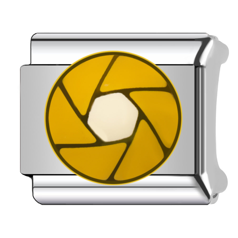 Wholesale 9mm Italian Charm Starter Bracelets DIY square Single Section Creative Stainless Steel Composable Bracelet