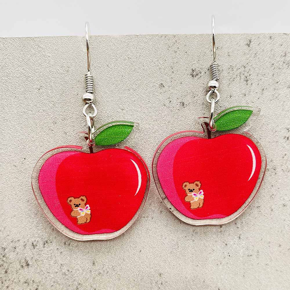 Wholesale  fun fruit acrylic earrings