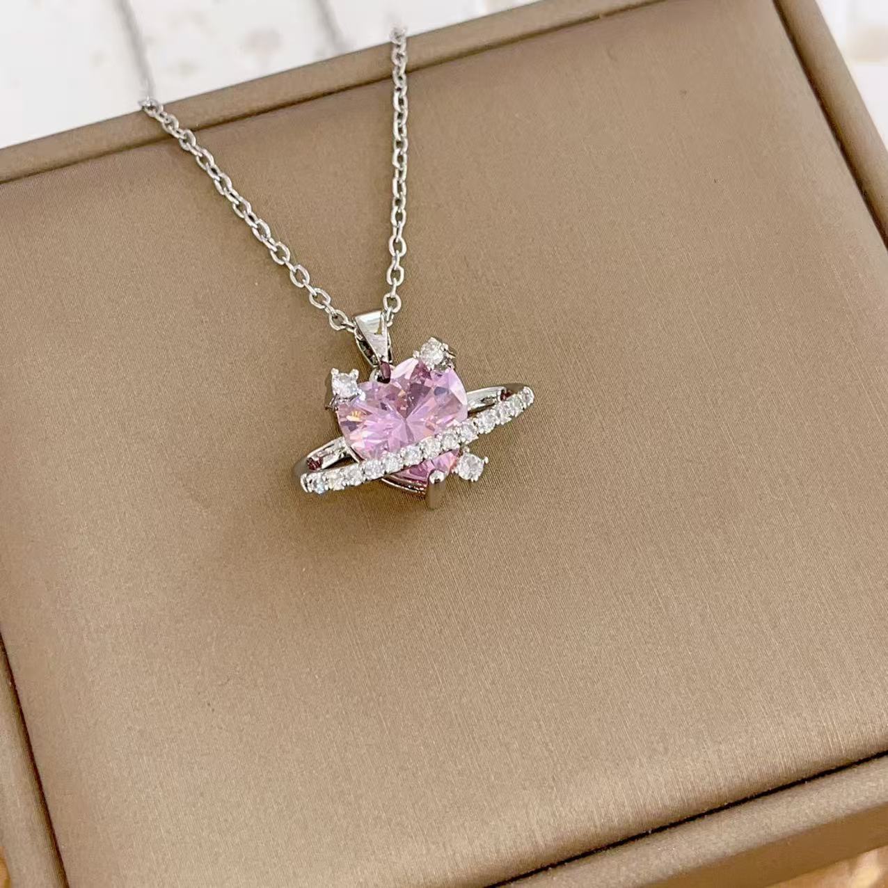 Wholesale  Love Zircon Pendant Necklace