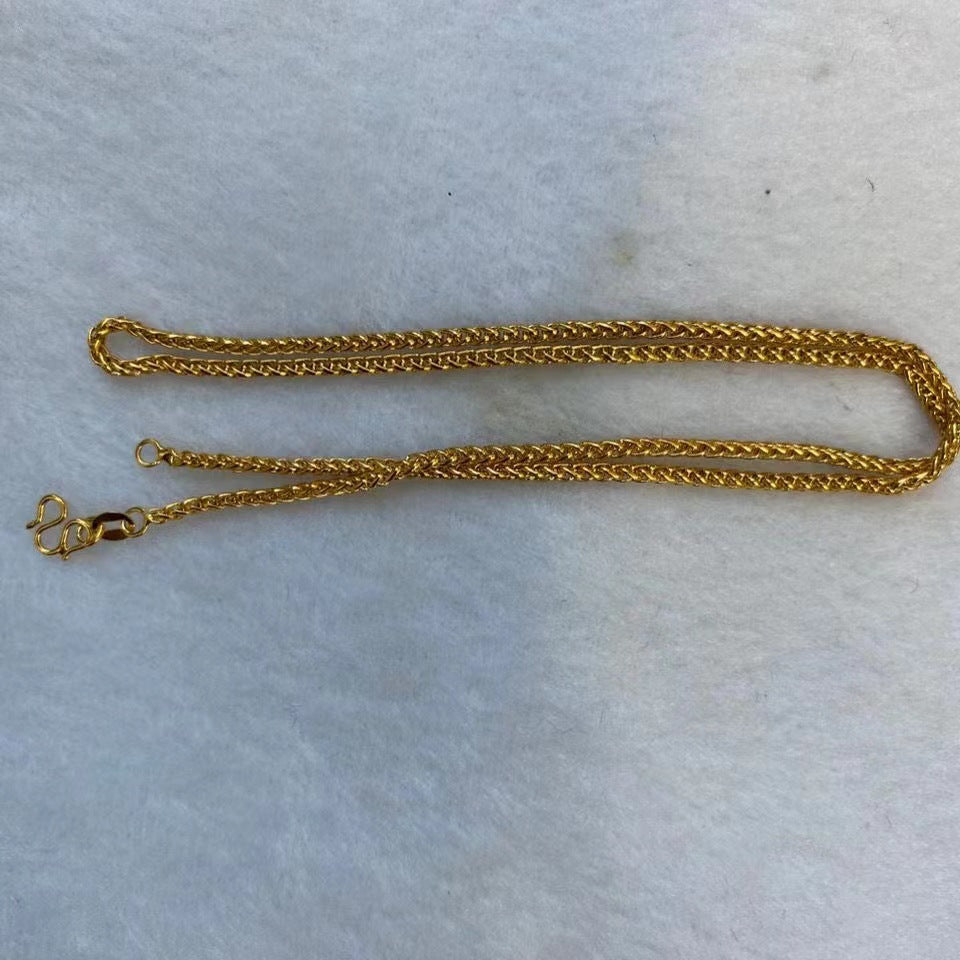 Wholesale sweater chain rice button jewelry necklace