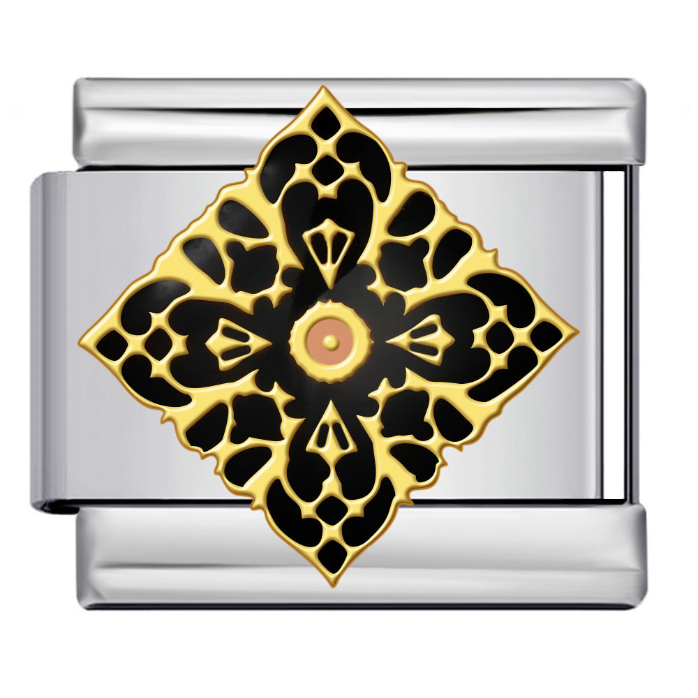 Wholesale Italian modularMedieval-style  titanium steel  DIY bracelet